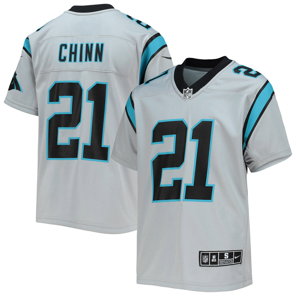 Youth Carolina Panthers Jeremy Chinn Inverted Team Game Jersey Silver
