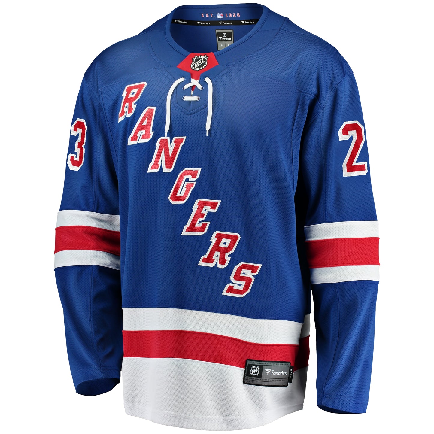 Adam Fox New York Rangers Fanatics Branded Home Premier Breakaway Player Jersey - Blue